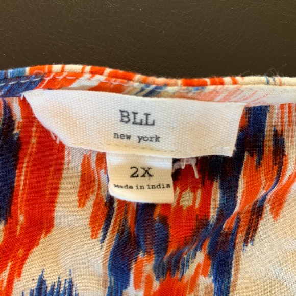 BLL New York Aztec pattern sleeveless dress 2X - Picture 8 of 8